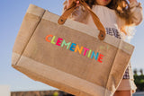 Personaliza bolso ético de yute bordado con tu nombre