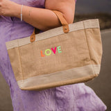 BOLSO DE YUTE PEQUEÑO LOVE