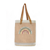 BOLSO DE YUTE PERSONALIZABLE ASA LARGA TODO VA A SALIR BIEN by Beth Fevrier