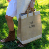 Detalle asa algodon bolso personalizable y ético