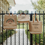 BOLSO DE YUTE PERSONALIZABLE ASA LARGA TODO VA A SALIR BIEN by Beth Fevrier