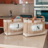 Bolso personalizado con inicial J y N