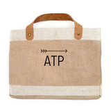 BOLSO DE YUTE PEQUEÑO - FLECHA INICIALES